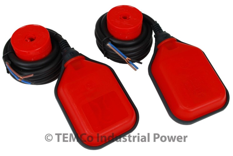 2 Pcs TEMCo Liquid Or Water Level Float Switch Sensor Sump Tank Controller LOT E